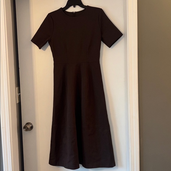Everlane Chocolate Brown Midi Dress - Picture 2 of 7